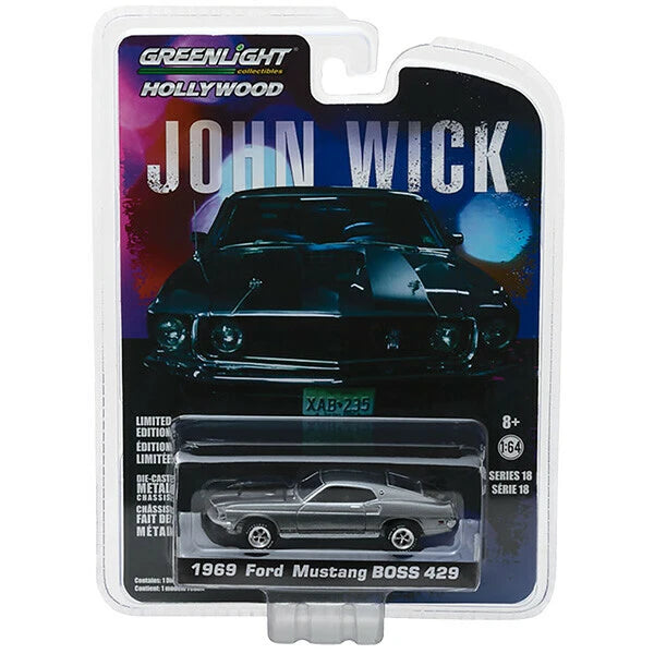 1:64 John Wick 1969 Ford Mustang BOSS 429【ジョン・ウィック】ミニカー