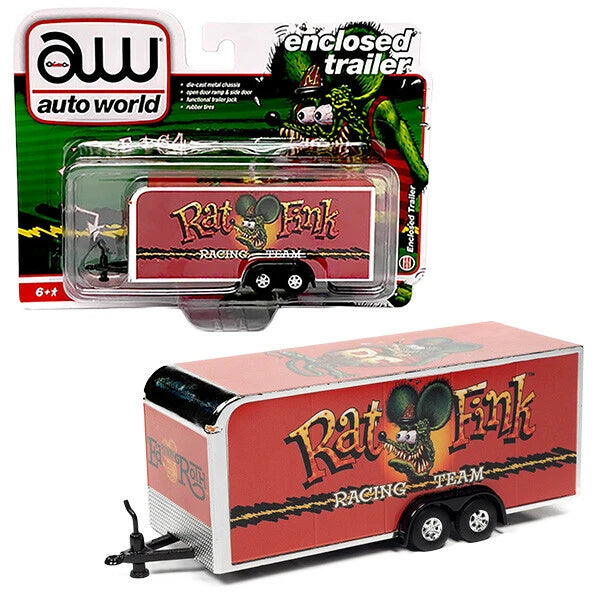 Auto World 1:64 Rat Fink Enclosed Trailer RACING TEAM 【ラットフィンク】ミニカー