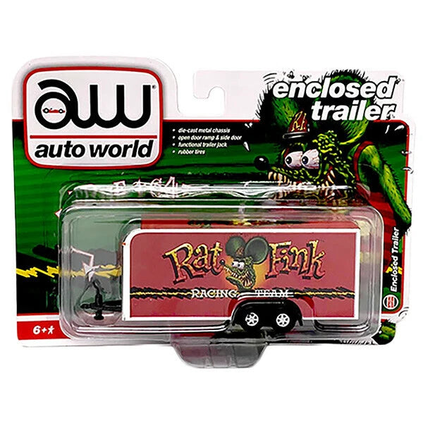 Auto World 1:64 Rat Fink Enclosed Trailer RACING TEAM 【ラットフィンク】ミニカー