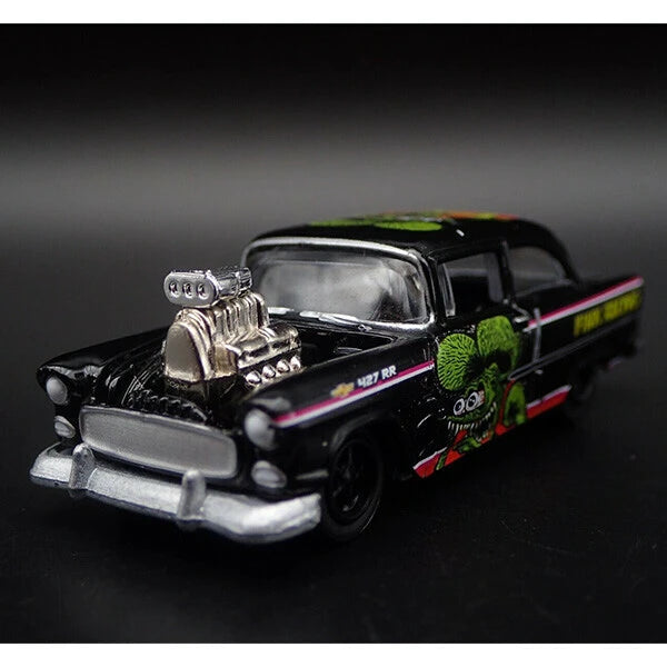 JOHNNY LIGHTNING 1:64 Rat Fink 1955 Chevy 2-Door Sedan - CTC Exclusive -【ラットフィンク】ミニカー