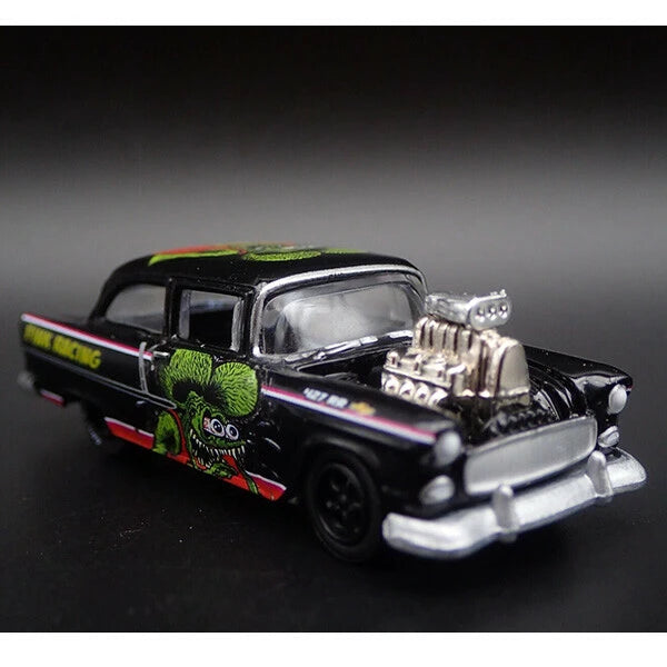 JOHNNY LIGHTNING 1:64 Rat Fink 1955 Chevy 2-Door Sedan - CTC Exclusive -【ラットフィンク】ミニカー