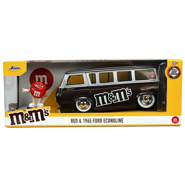 1:24 M&M'S 1965 FORD ECONOLINE w/RED FIGURE【エムアンドエムズ】ミニカー