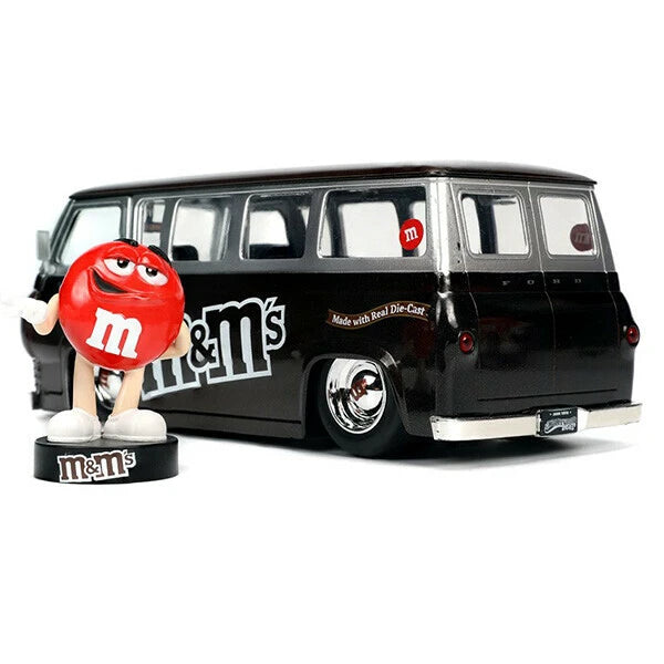 1:24 M&M'S 1965 FORD ECONOLINE w/RED FIGURE【エムアンドエムズ】ミニカー