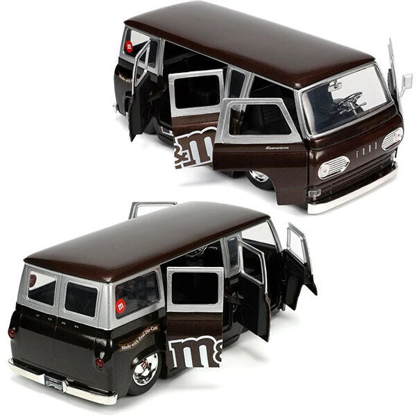 1:24 M&M'S 1965 FORD ECONOLINE w/RED FIGURE【エムアンドエムズ】ミニカー