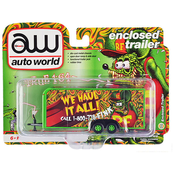 RAT FINK ラットフィンク ミニカー Auto World 1:64 Rat Fink Enclosed Trailer WE HAUL ALL !