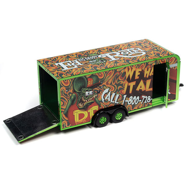 RAT FINK ラットフィンク ミニカー Auto World 1:64 Rat Fink Enclosed Trailer WE HAUL ALL !