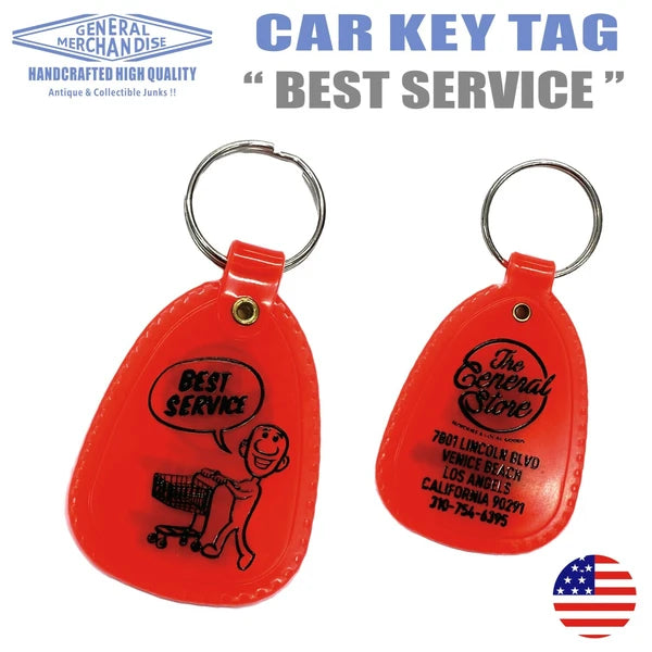 キーホルダー カーキータグ キータグ BEST SERVICE / ORANGE
