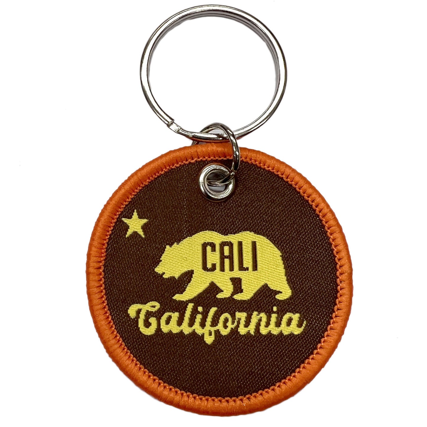 CALIFORNIA BEAR ワッペンキーホルダー 刺繍 ワッペン キータグ