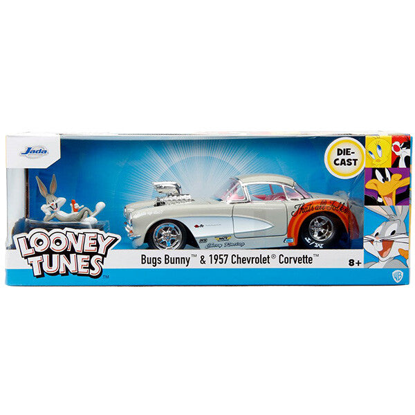 LOONEY TUNES 1957 CHEVY CORVETTE w/ BUGS BUNNY 1:24 【ルーニーチューンズ】ミニカー