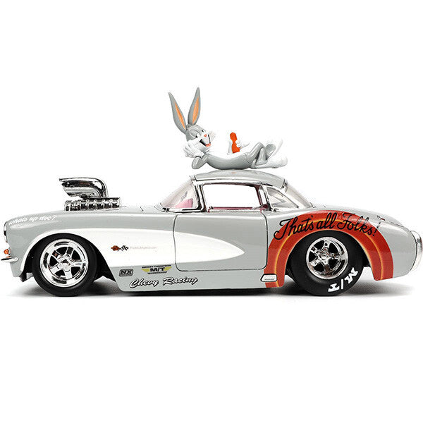 LOONEY TUNES 1957 CHEVY CORVETTE w/ BUGS BUNNY 1:24 【ルーニーチューンズ】ミニカー