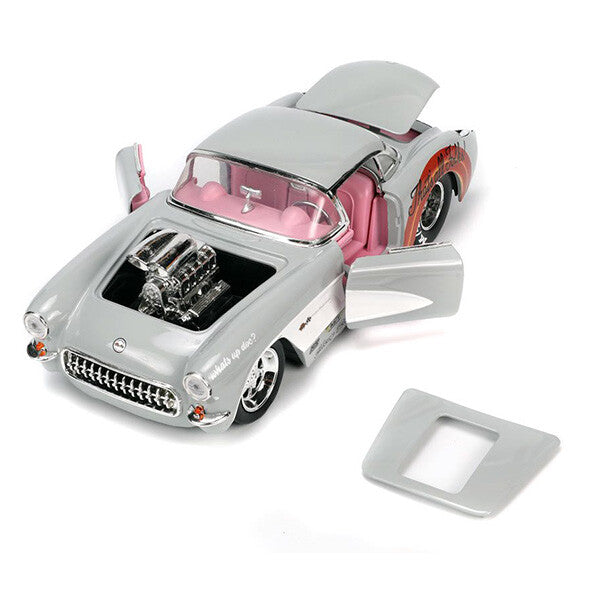 LOONEY TUNES 1957 CHEVY CORVETTE w/ BUGS BUNNY 1:24 【ルーニーチューンズ】ミニカー