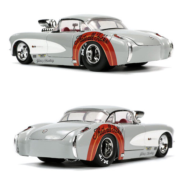 LOONEY TUNES 1957 CHEVY CORVETTE w/ BUGS BUNNY 1:24 【ルーニーチューンズ】ミニカー