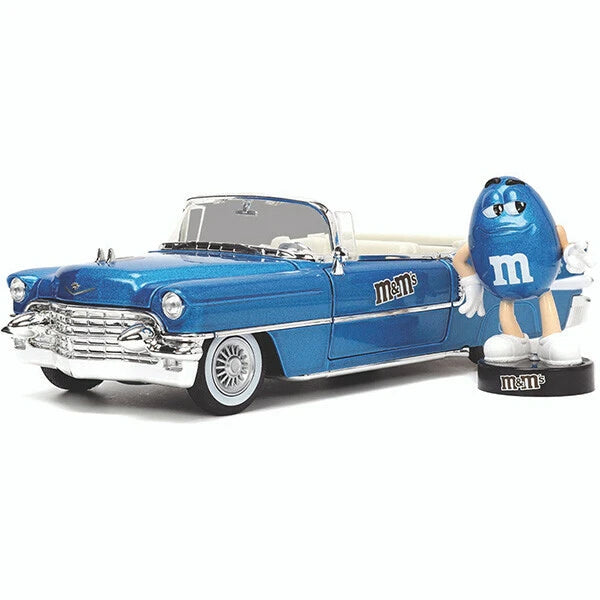 1:24 M&M'S 1956 CADILLAC ELDORADO w/BLUE FIGURE【エムアンドエムズ】ミニカー