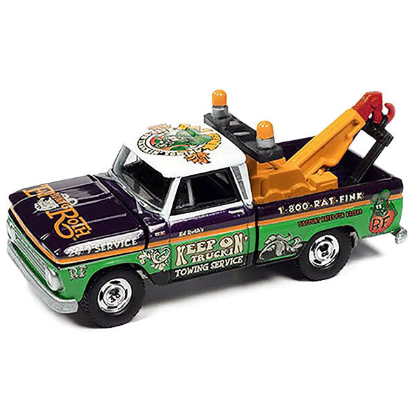 RAT FINK ラットフィンク ミニカー 1:64 Rat Fink 1966 Chevy Wrecker Towing Service