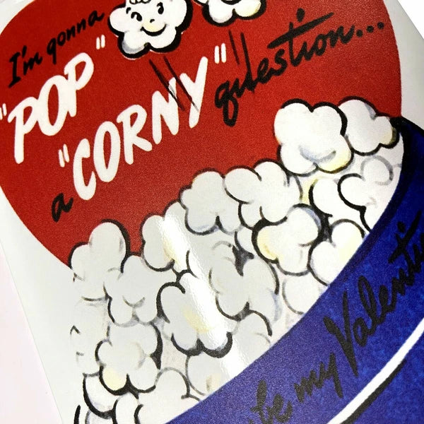 POP CORNY ボード メタルサイン A4 ブリキ看板