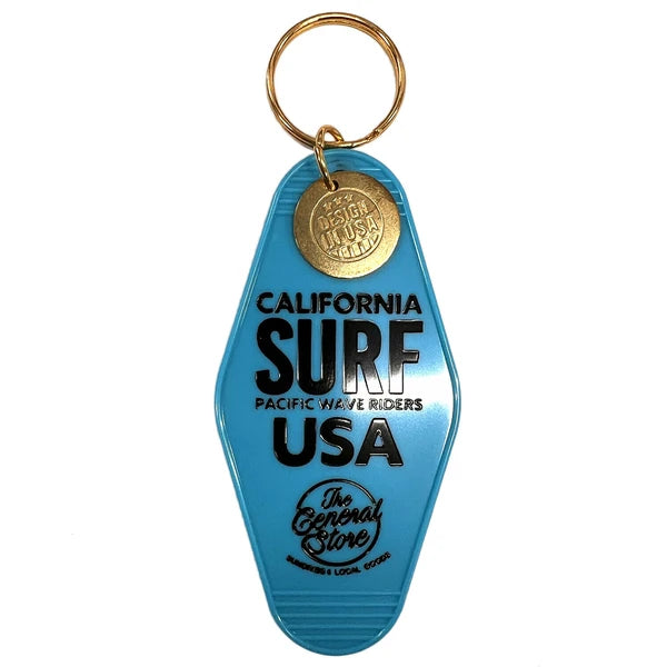 モーテルキー キータグ キーホルダー SURF USA/ TURQUOISE