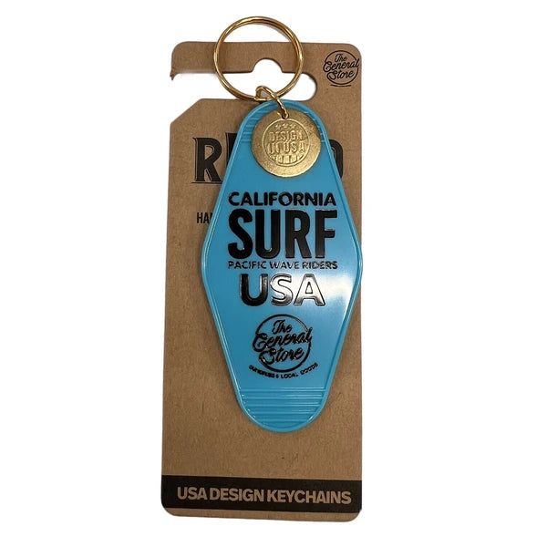 モーテルキー キータグ キーホルダー SURF USA/ TURQUOISE