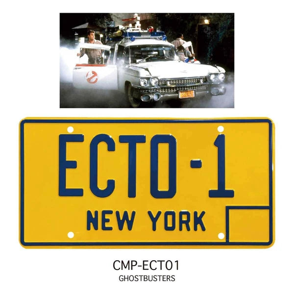 CM PLATE CMプレート ライセンスプレート【MOVIE ムービー】ECTO-1(GHOST BUSTERS)