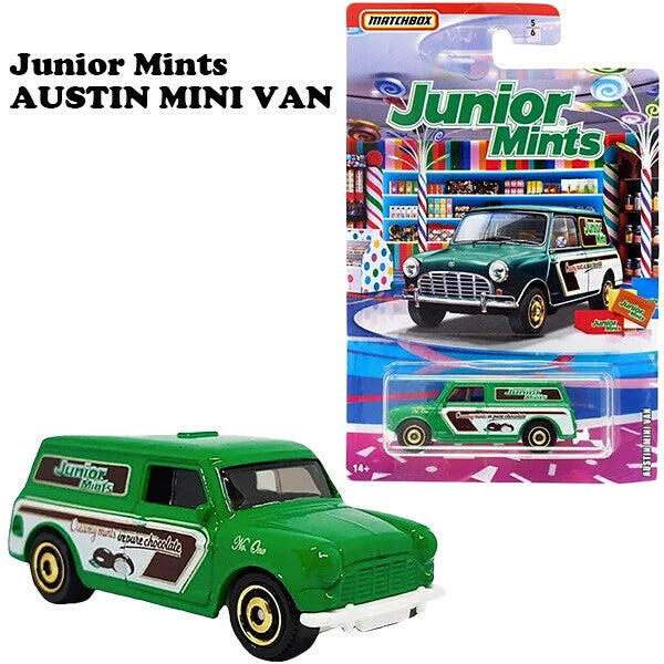 MATCH BOX 1:64 FOOD SERIES【Junior Mints / AUSTIN MINI VAN】