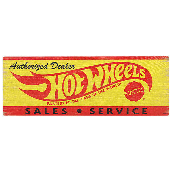 Hot Wheels Flames Authorized Dealer ホットウィール ウッド サインボード