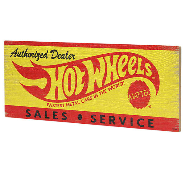 Hot Wheels Flames Authorized Dealer ホットウィール ウッド サインボード
