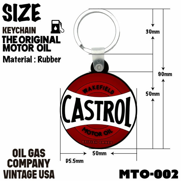 ソフトラバーキーホルダー CASTROL キーホルダー