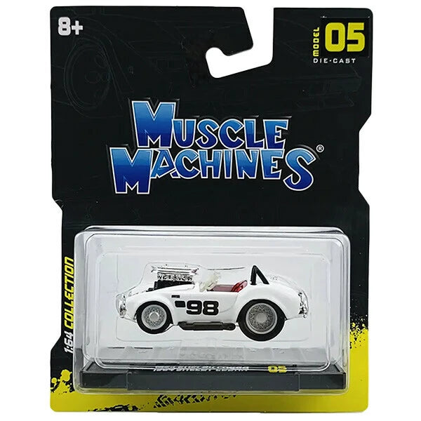 Muscle Machines 1:64 1964 Shelby Cobra #98【マッスルマシン】ミニカー