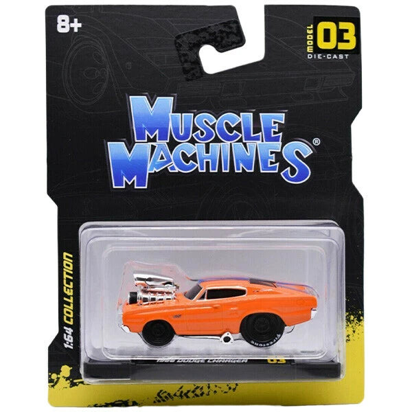 Muscle Machines 1:64 1966 Dodge Charger【マッスルマシン】ミニカー
