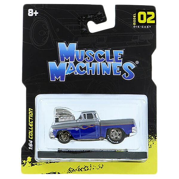 Muscle Machines 1:64 1955 Chevrolet Cameo Pickup【マッスルマシン】ミニカー