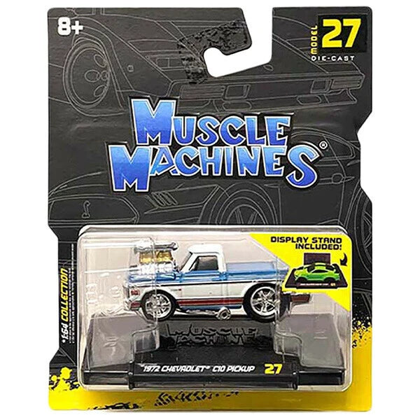 Muscle Machines 1:64 1972 Chevrolet C10 Pickup【マッスルマシン】ミニカー