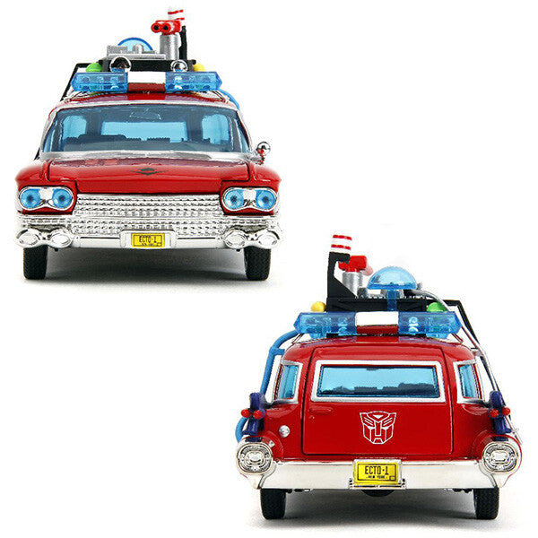 Ghostbusters x Transformers Ecto-1 with Autobots Logo 1:24 【ゴーストバスターズ ECTO-1 ミニカー】