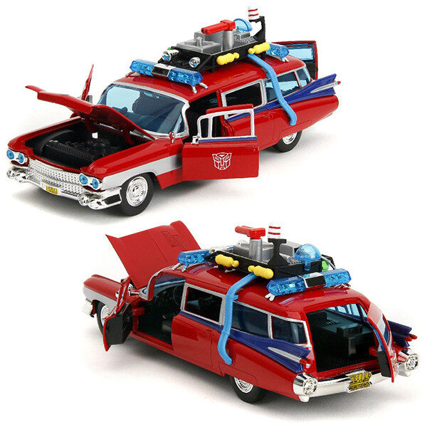 Ghostbusters x Transformers Ecto-1 with Autobots Logo 1:24 【ゴーストバスターズ ECTO-1 ミニカー】