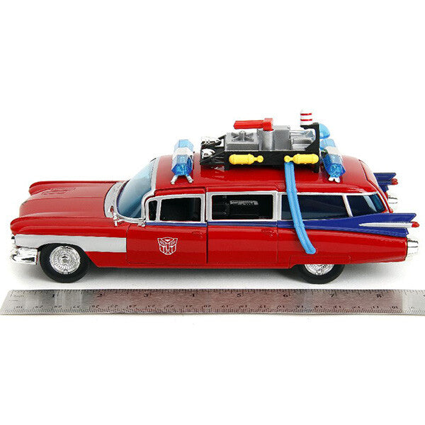 Ghostbusters x Transformers Ecto-1 with Autobots Logo 1:24 【ゴーストバスターズ ECTO-1 ミニカー】