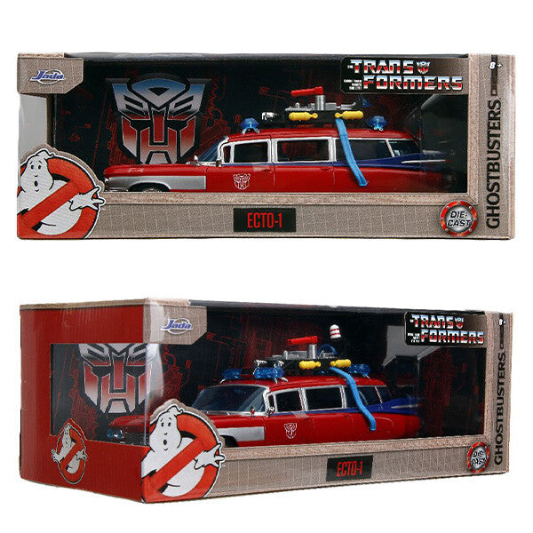 Ghostbusters x Transformers Ecto-1 with Autobots Logo 1:24 【ゴーストバスターズ ECTO-1 ミニカー】