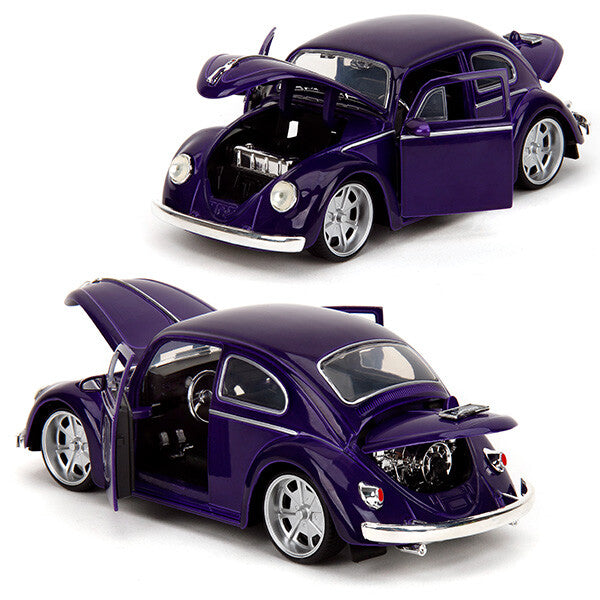 WEDNESDAY VW Beetle w/WEDNESDAY ADDAMS 1:24【 ウェンズデー ミニカー】