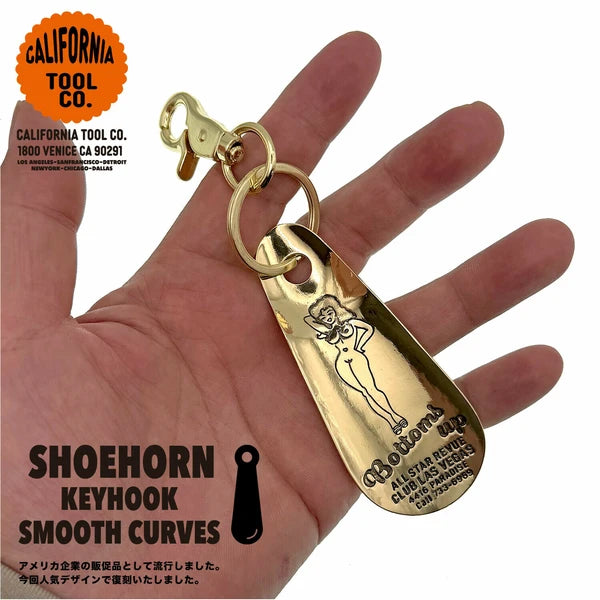 シューホーン キーホルダー 靴ベラ ビンテージ JACKSONS シルバー