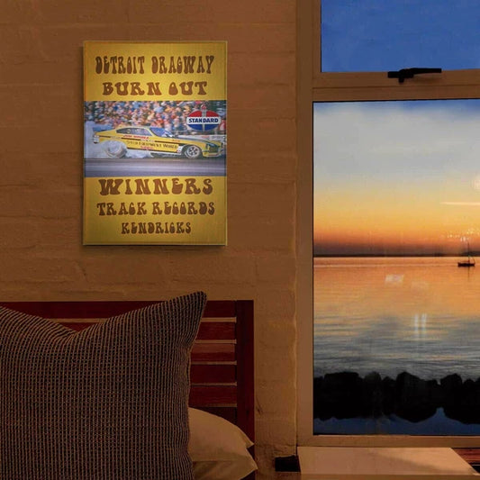 【70's レトロヴィンテージ】【LED内蔵☆】CANVAS LIGHT BOX キャンバスライト 壁掛け KENDRICKS