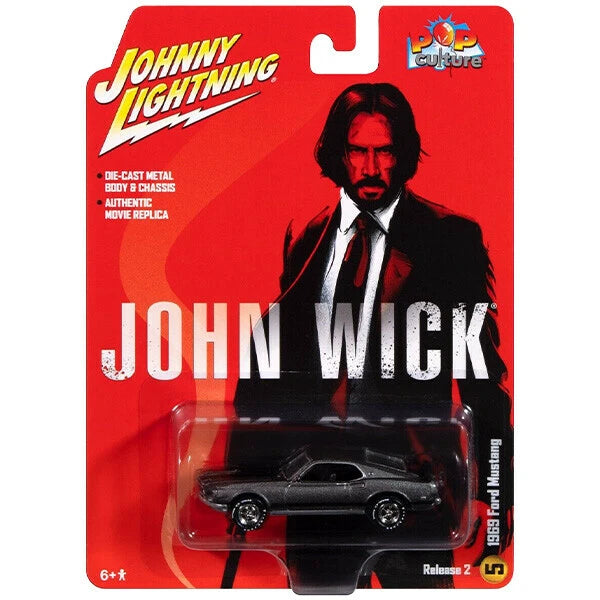 JOHNNY LIGHTNING 1:64 John Wick 1969 Ford Mustang Mach 1【ジョン・ウィック】ミニカー
