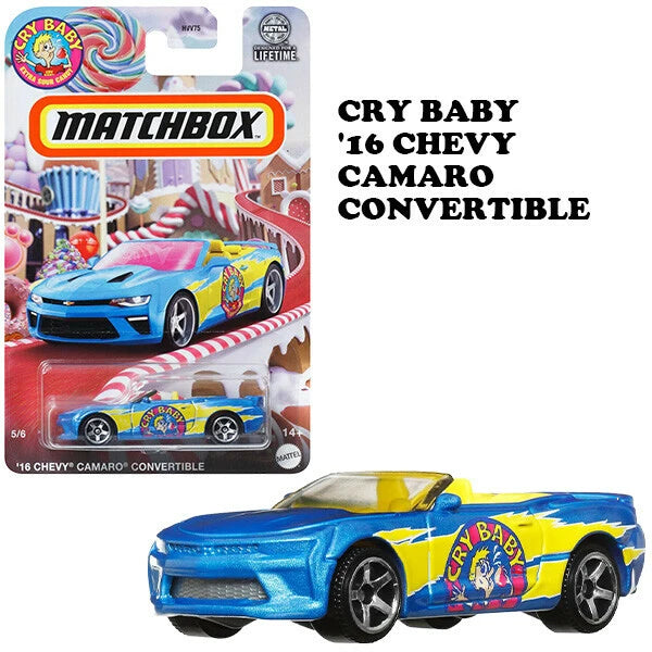 MATCH BOX 1:64 FOOD SERIES【CRY BABY / '16 CHEVY CAMARO CONVERTIBLE】マッチボックス