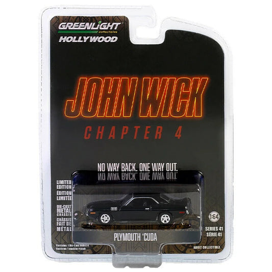 1:64 John Wick Chapter 4 1971 Plymouth 'Cuda 【ジョン・ウィック】ミニカー