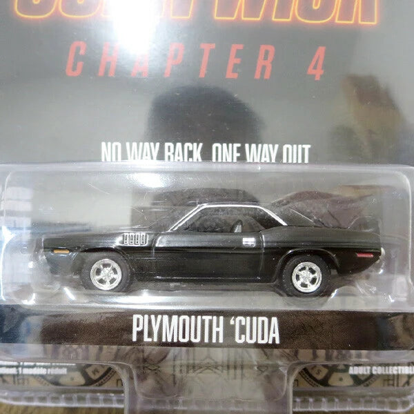 1:64 John Wick Chapter 4 1971 Plymouth 'Cuda 【ジョン・ウィック】ミニカー