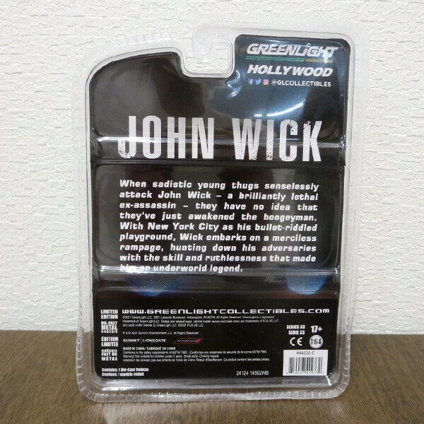 1:64 John Wick 1968 Dodge Charger RT【ジョン・ウィック】ミニカー