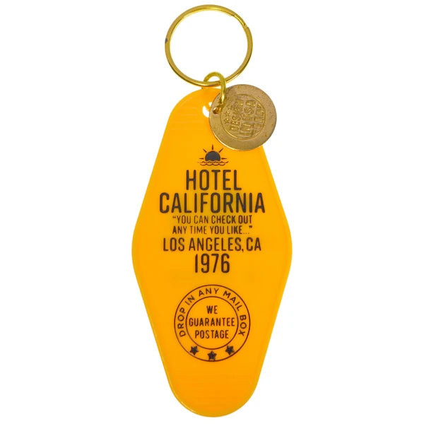 モーテルキー キータグ キーホルダー CALIFORNIA / YELLOW