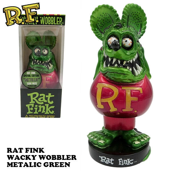 ラットフィンク ボビングヘッド メタリックGREEN 【RAT FINK】【FUNKO】