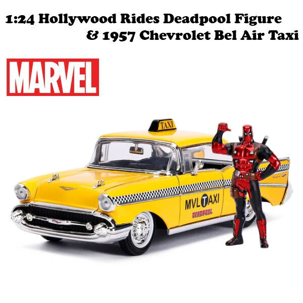 1:24 Hollywood Rides Deadpool TAXI with Deadpool Figure【 デッドプールミニカー】