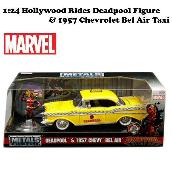 1:24 Hollywood Rides Deadpool TAXI with Deadpool Figure【 デッドプールミニカー】