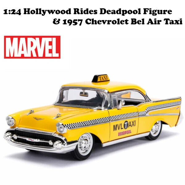 1:24 Hollywood Rides Deadpool TAXI with Deadpool Figure【 デッドプールミニカー】