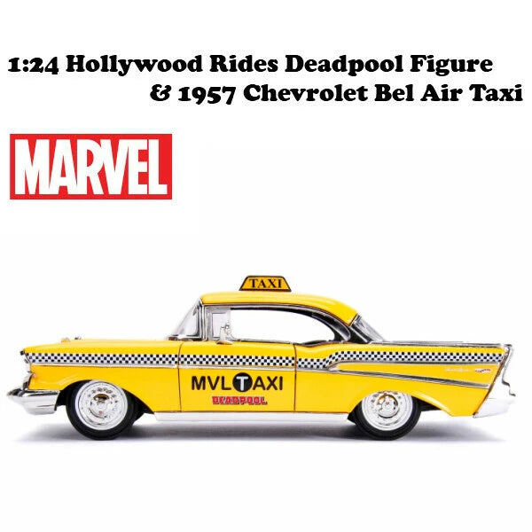 1:24 Hollywood Rides Deadpool TAXI with Deadpool Figure【 デッドプールミニカー】