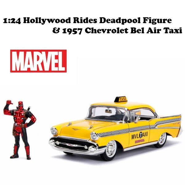 1:24 Hollywood Rides Deadpool TAXI with Deadpool Figure【 デッドプールミニカー】