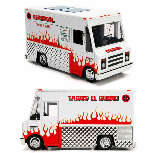 Hollywood Rides Deadpool Taco Truck with Deadpool Figure 1:24 【 デッドプールミニカー】